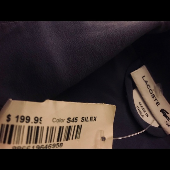 Lacoste 🐊 Purple Silk Dress - Picture 3 of 4